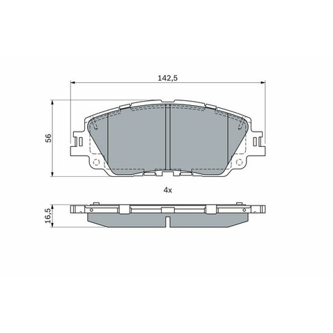 Klocki hamulcowe - komplet BOSCH 0 986 424 899