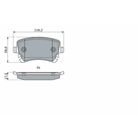 Klocki hamulcowe - komplet BOSCH 0 986 424 056