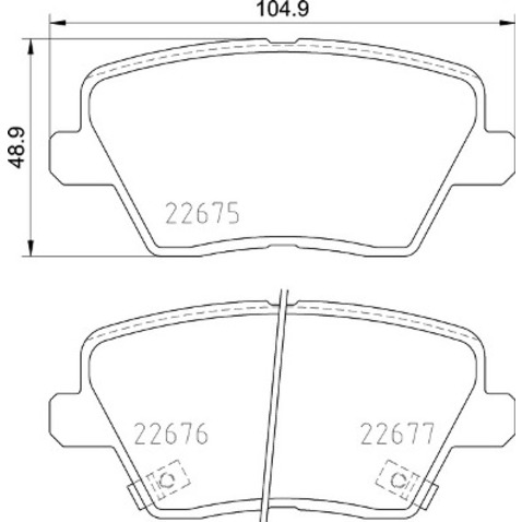 Klocki hamulcowe - komplet BREMBO P 30 109