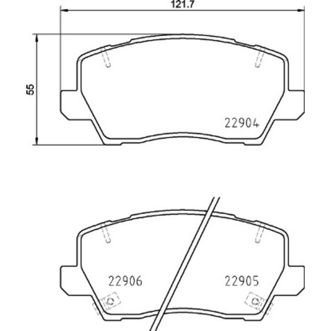 Klocki hamulcowe - komplet BREMBO P 30 114