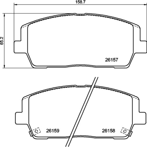 Klocki hamulcowe - komplet BREMBO P 30 116