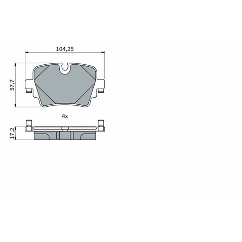 Klocki hamulcowe - komplet BOSCH 0 986 424 623