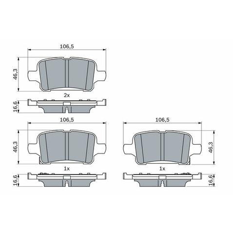 Klocki hamulcowe - komplet BOSCH 0 986 424 839