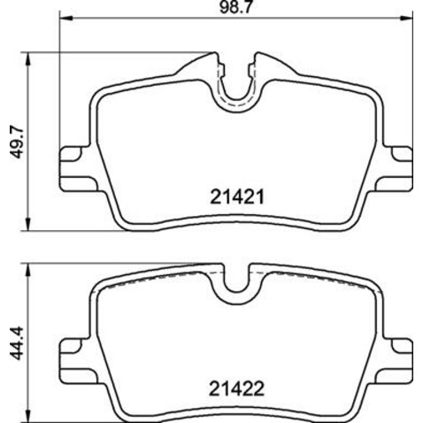 Klocki hamulcowe - komplet BREMBO P 06 113