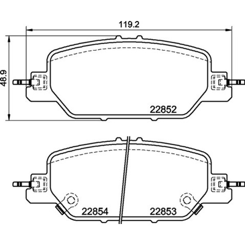 Klocki hamulcowe - komplet BREMBO P 28 097