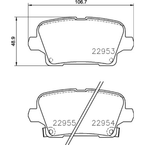 Klocki hamulcowe - komplet BREMBO P 59 097