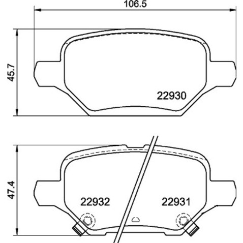 Klocki hamulcowe - komplet BREMBO P 59 099