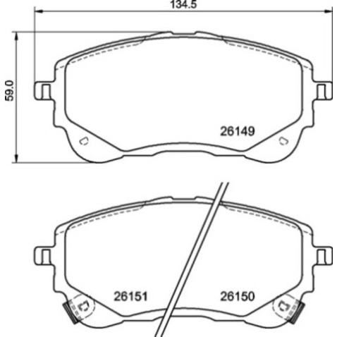 Klocki hamulcowe - komplet BREMBO P 83 177