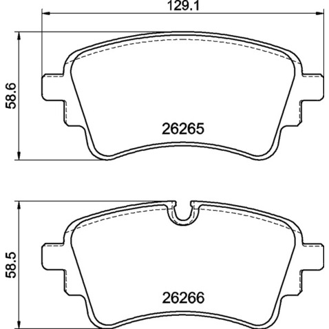 Klocki hamulcowe - komplet BREMBO P 85 186