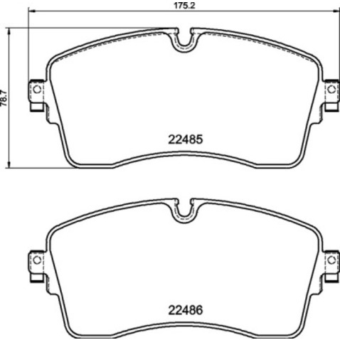 Klocki hamulcowe - komplet BREMBO P 44 028