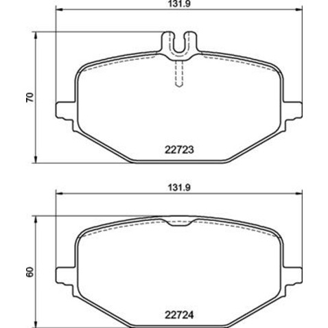 Klocki hamulcowe - komplet BREMBO P 50 161