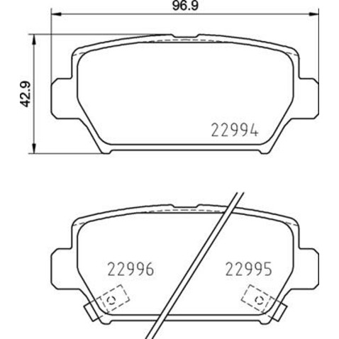 Klocki hamulcowe - komplet BREMBO P 54 062