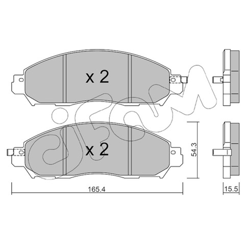 Klocki hamulcowe - komplet CIFAM 822-1081-1