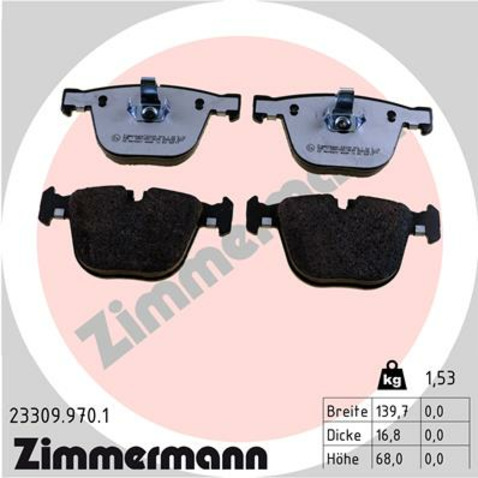 Klocki hamulcowe - komplet ZIMMERMANN 23309.970.1