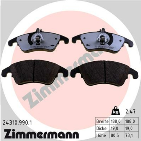 Klocki hamulcowe - komplet ZIMMERMANN 24310.990.1