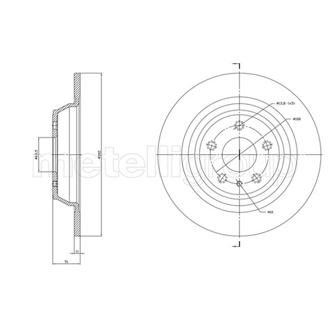 Tarcza hamulcowa METELLI 23-1786C