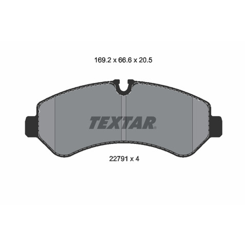 Klocki hamulcowe - komplet TEXTAR 2279101