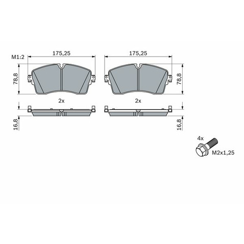 Klocki hamulcowe - komplet BOSCH 0 986 424 871