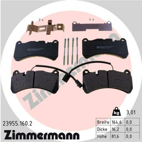 Klocki hamulcowe - komplet ZIMMERMANN 23955.160.2