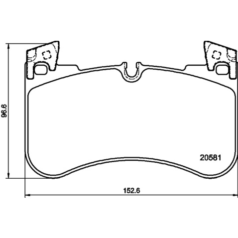 Klocki hamulcowe - komplet MINTEX MDB4102