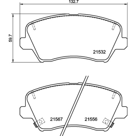 Klocki hamulcowe - komplet BREMBO P 30 123