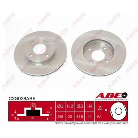 Tarcza hamulcowa ABE C3G038ABE