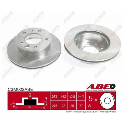 Tarcza hamulcowa ABE C3M022ABE