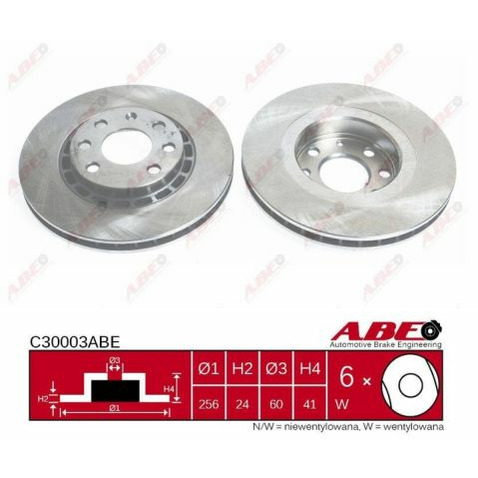 Tarcza hamulcowa ABE C30003ABE