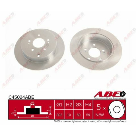 Tarcza hamulcowa ABE C45024ABE