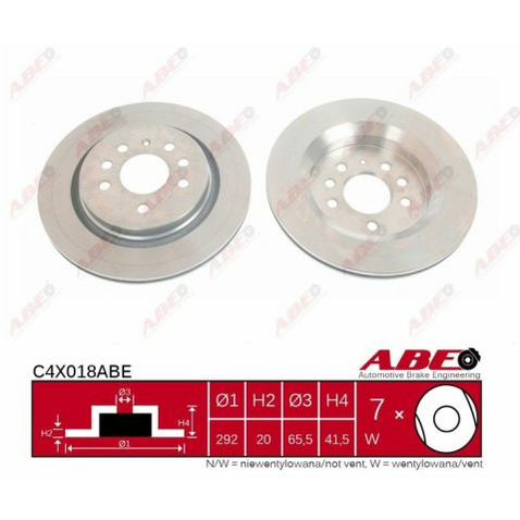 Tarcza hamulcowa ABE C4X018ABE