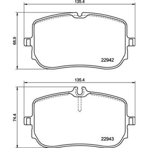 Klocki hamulcowe - komplet BREMBO P 50 157