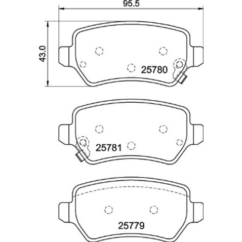 Klocki hamulcowe - komplet BREMBO P 30 120