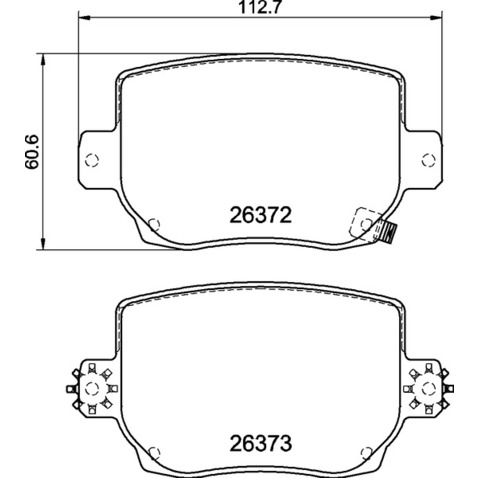 Klocki hamulcowe - komplet BREMBO P 09 030