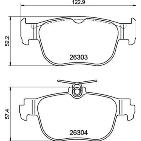 Klocki hamulcowe - komplet BREMBO P 85 189