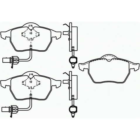 Klocki hamulcowe - komplet BREMBO P 85 037X