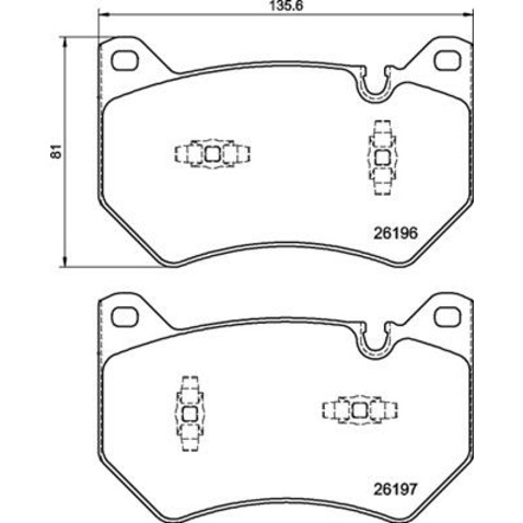 Klocki hamulcowe - komplet BREMBO P 85 181