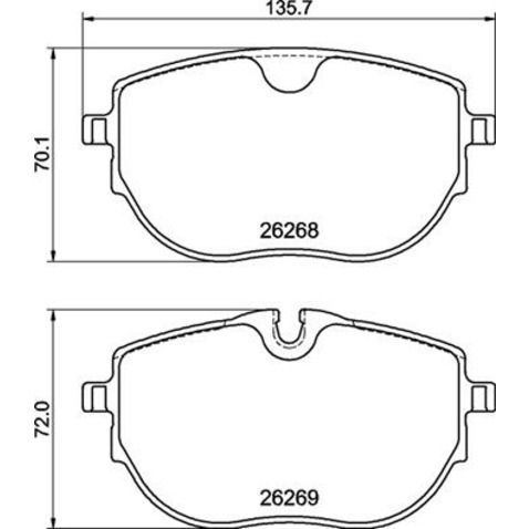 Klocki hamulcowe - komplet BREMBO P 85 187