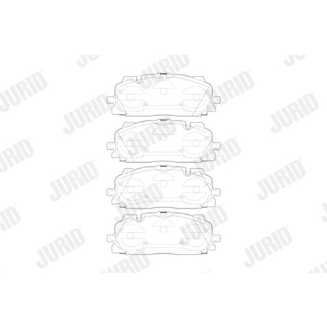 Klocki hamulcowe - komplet JURID 573773J