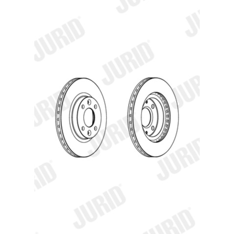 Tarcza hamulcowa JURID 562960JC