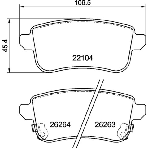 Klocki hamulcowe - komplet BREMBO P 68 074