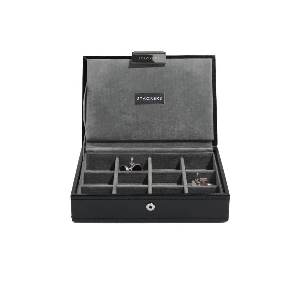 Pudełko na spinki do mankietów (czarno-szare) Mini Stackers