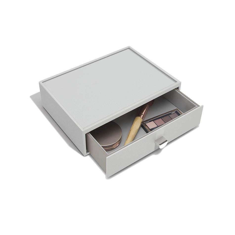 Stackers Organizer na kosmetyki Stackers kamienna szarość z szufladą 74631