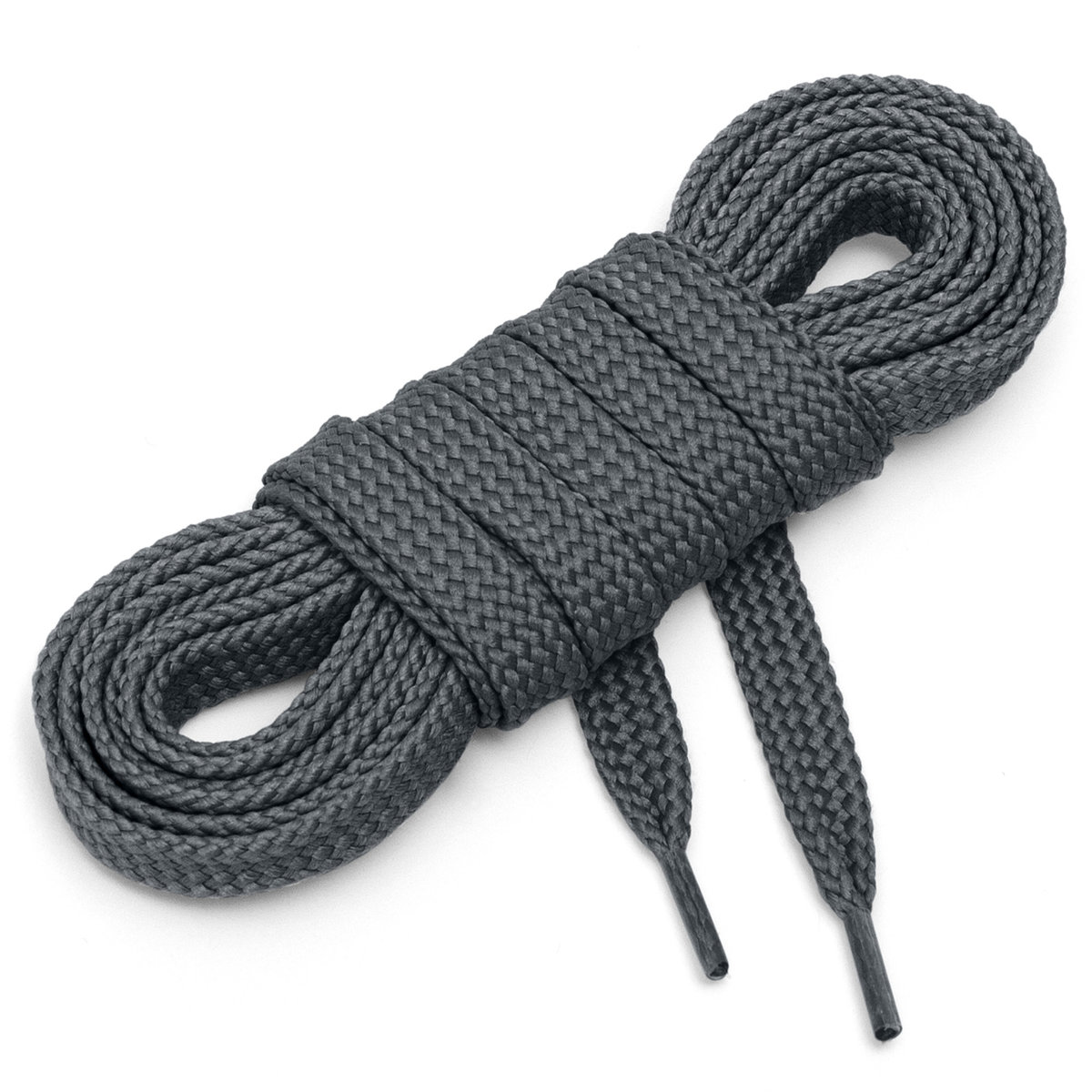 Sznurówki sznurowadła płaskie 7 mm c szary 45 cm