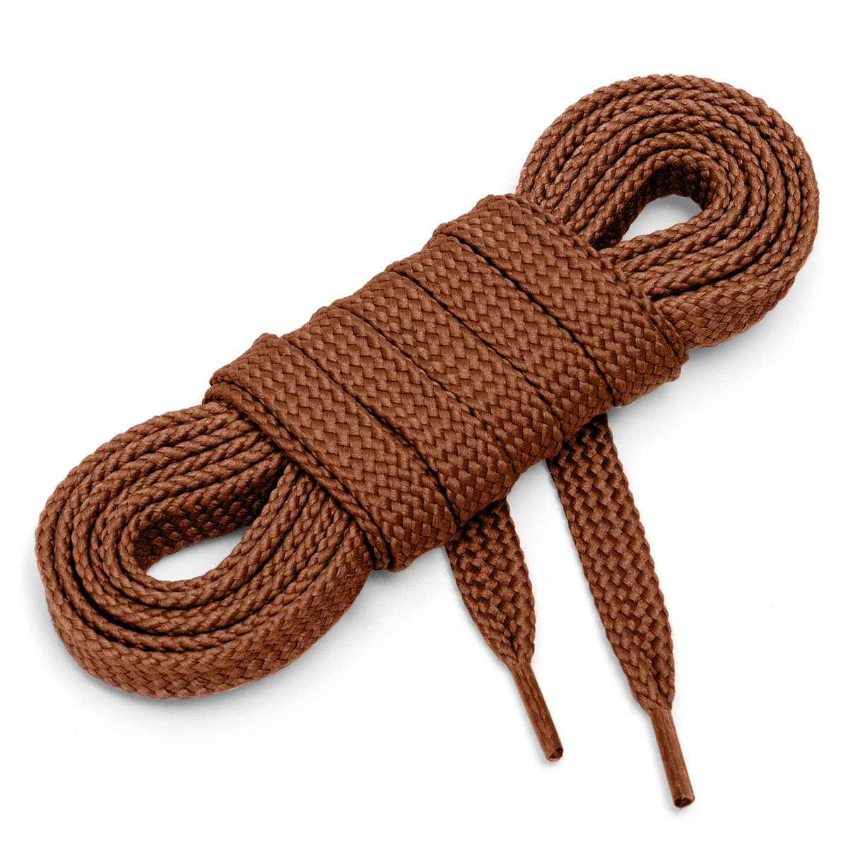 Sznurówki sznurowadła płaskie 7 mm orzech 90 cm