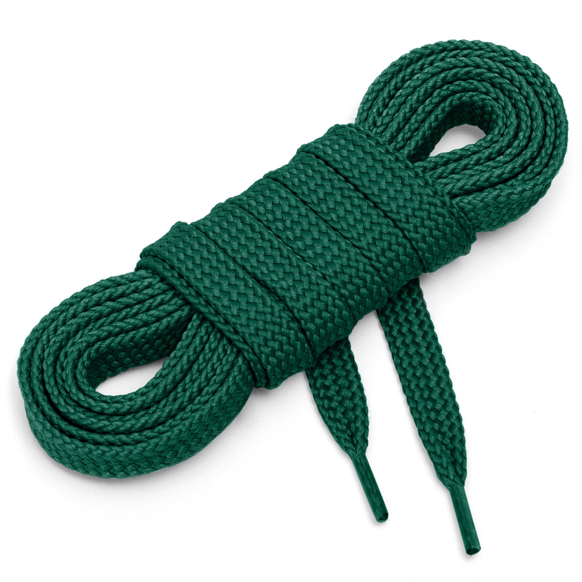 Sznurówki sznurowadła płaskie 7mm c zielony 120 cm