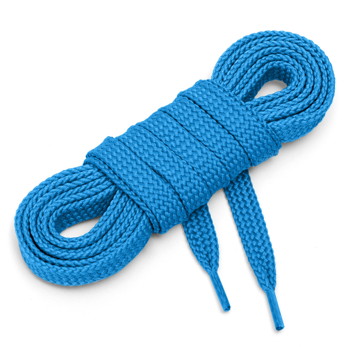 Sznurówki sznurowadła płaskie 7mm błękitny 75 cm