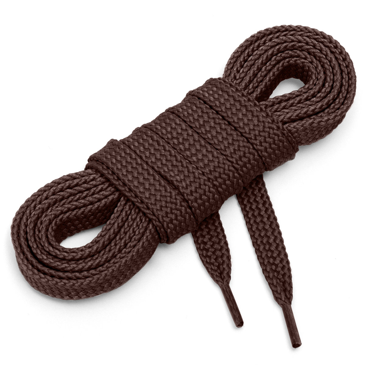 Sznurówki sznurowadła płaskie 7 mm c brąz 45 cm