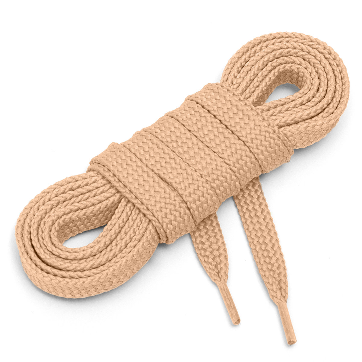 Sznurówki sznurowadła płaskie 7 mm kremowy 60 cm