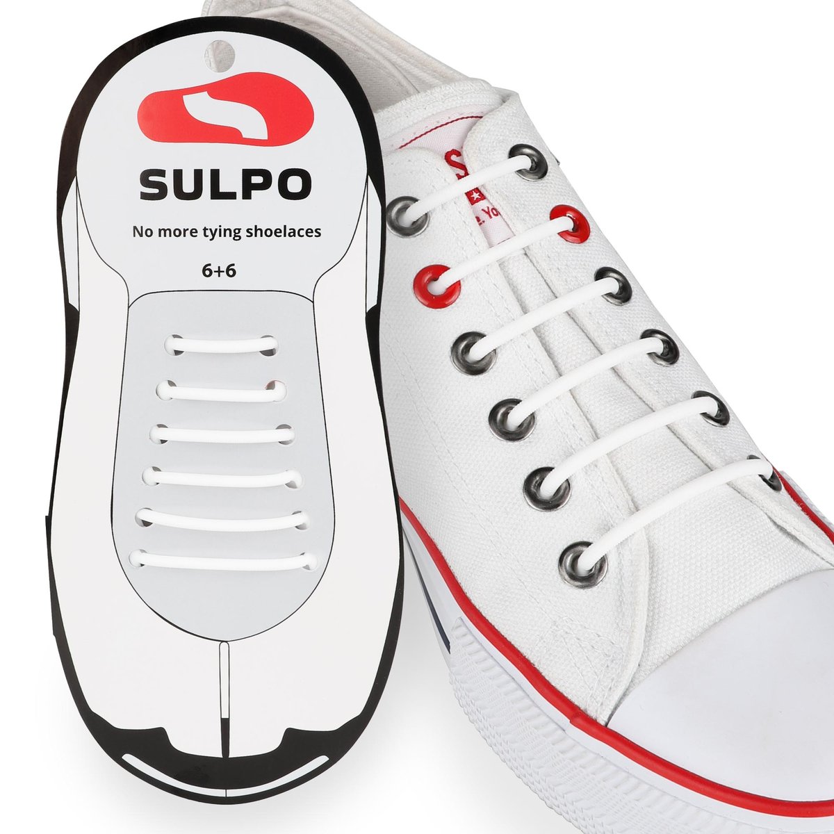 Elastyczne sznurowadła do eleganckich butów. Biały