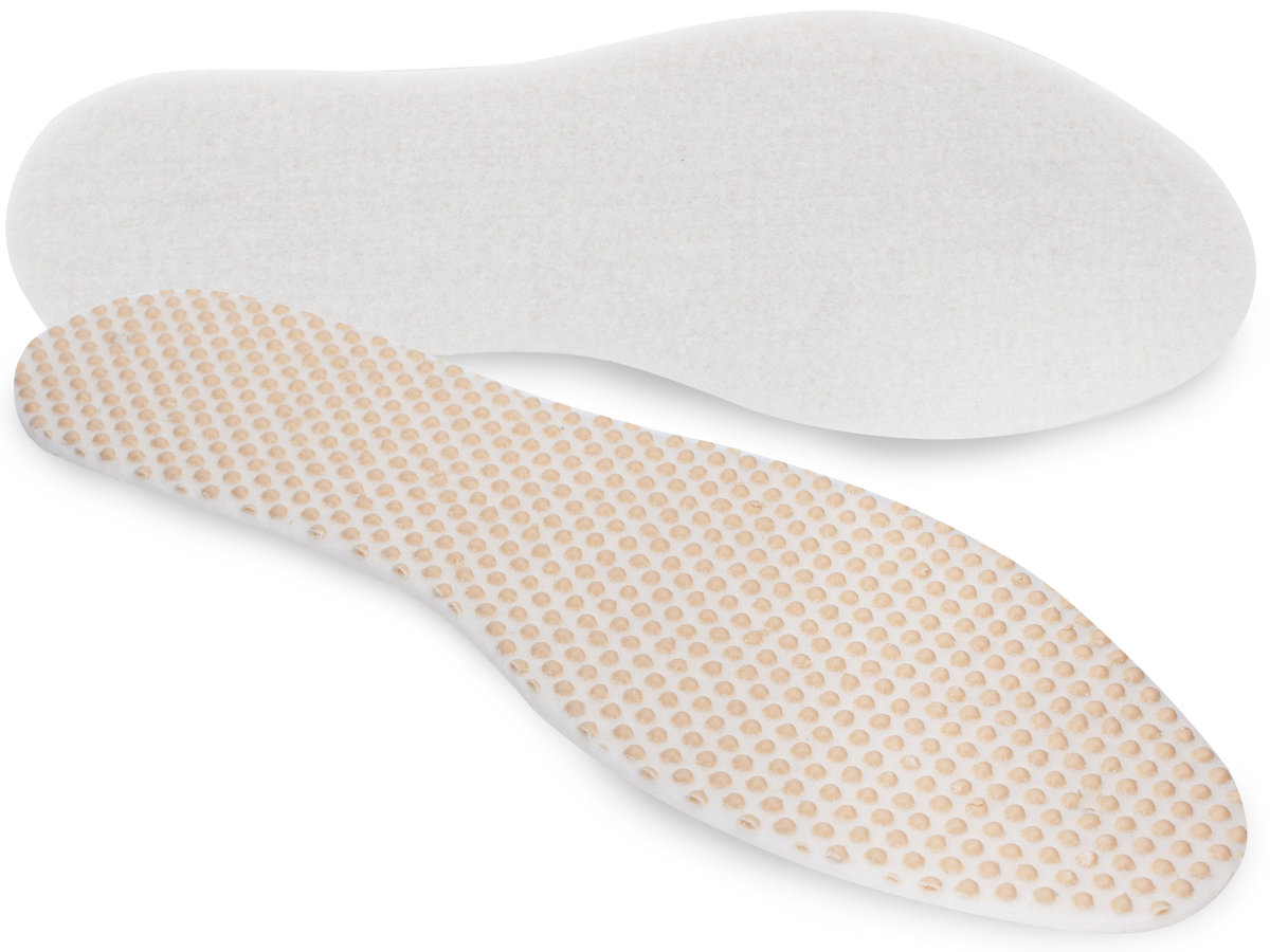 MASUJĄCE wkładki do butów JEŻYKI JASNE  45